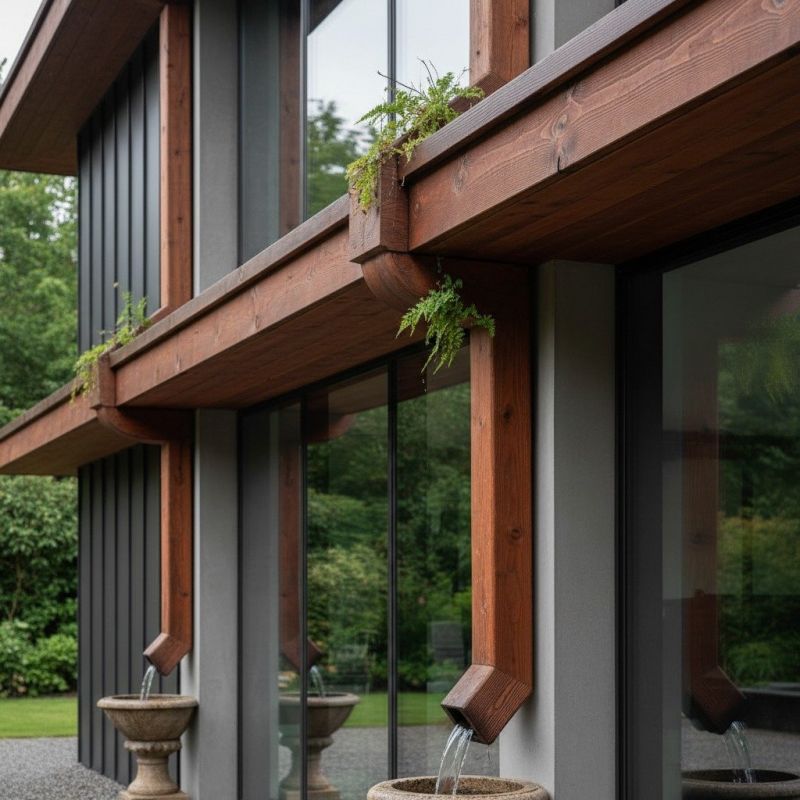 Wood Gutter Installation